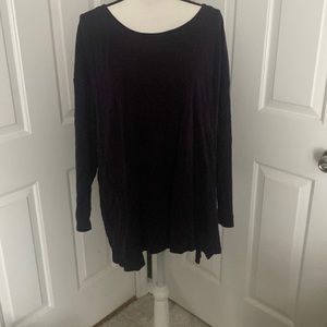 Long sleeve, deep purple top